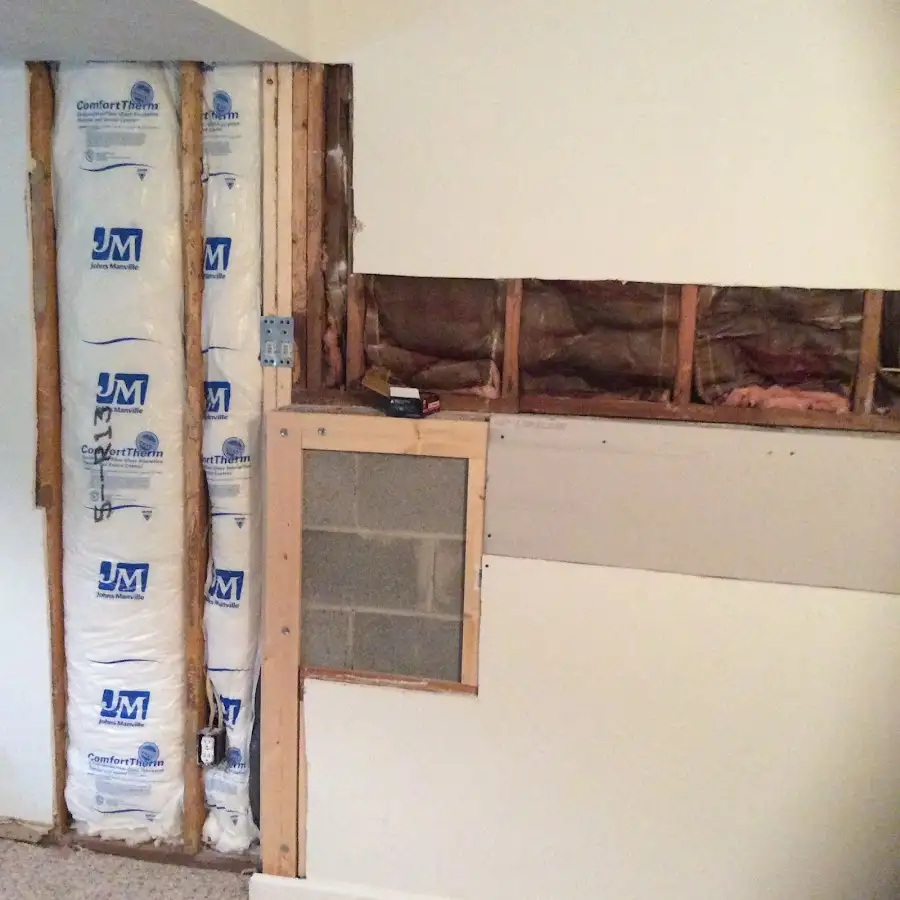 Wall insulation replacement during Contents Cleaning & Restoration in East Whittier